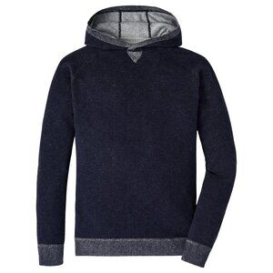 Peter Millar Hartford Hoodie 2XL Navy Cotton Merino NWT $250
